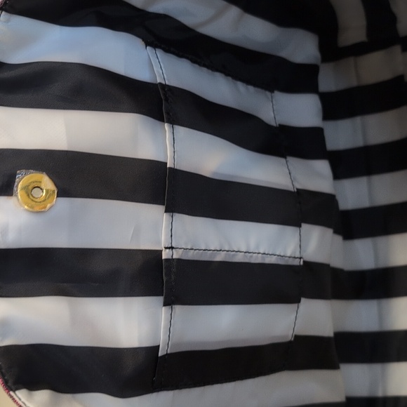 Juicy Couture Metallic Fuchsia Pink Tote Bag Gold JC Logo - Picture 9 of 11